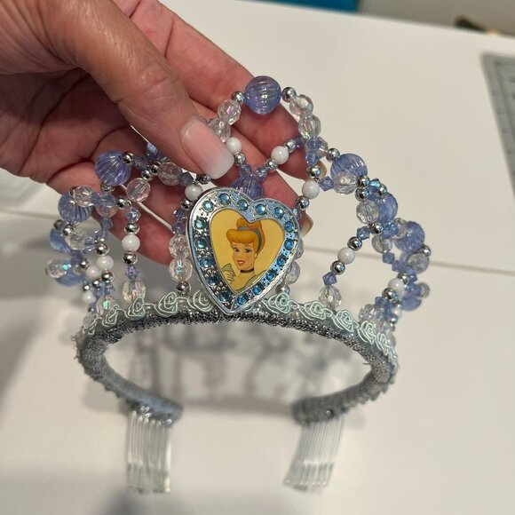 DISNEY Authentic Cinderella Deluxe Costume Dress, Crown & Scepter (Girls Med) - Picture 13 of 16